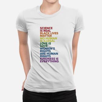 Science Is Real Women T-shirt | Crazezy