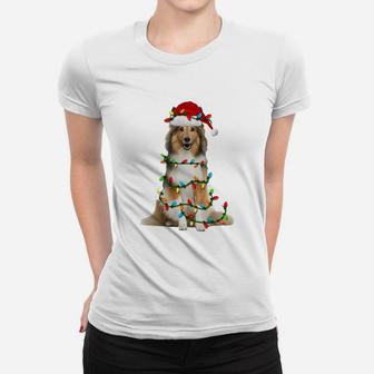 Sheltie Christmas Sweatshirt Sheltie Dog Xmas Gift Women T-shirt | Crazezy DE
