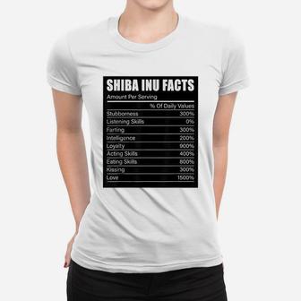 Shiba Inu Dog Lover Shiba Inu Dog Facts Shiba Inu Dog Women T-shirt | Crazezy DE