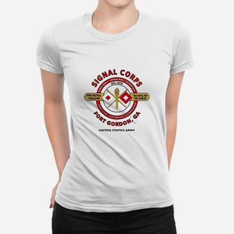 Signal Corps Us Army Fort Gordon Ga Watchful For The Country Campaign Women T-shirt | Crazezy UK