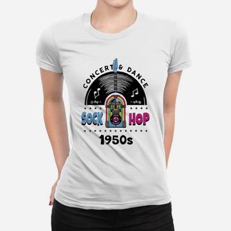 Sock Hop Dance Party 50S Clothes Vintage Rockabilly 1950S Women T-shirt | Crazezy UK