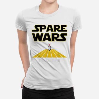 Spare Wars - Funny Bowler & Bowling Parody Women T-shirt | Crazezy CA