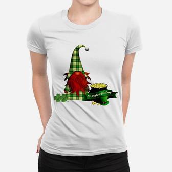 St Patrick's Day Gnome Women T-shirt | Crazezy