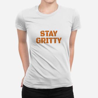 Stay Gritty Funny Ice Hockey Philly Gift Vintage Women T-shirt | Crazezy AU