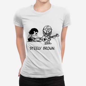 Steely Brown Tee Women T-shirt - Thegiftio UK