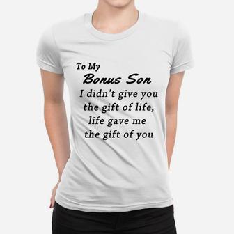 Stepson Coffee For Son In Law Adopted Son Women T-shirt | Crazezy AU