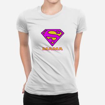 Super Mama Frauen Tshirt im Superhelden-Stil, Design für Mütter - Seseable