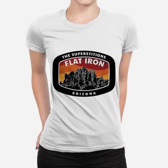 Superstition Flat Iron Arizona Mountain Hiking Women T-shirt | Crazezy UK