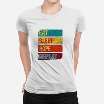 Team Roping Eat Sleep Rope Repeat Baby Women T-shirt | Crazezy