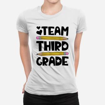 Team Third Grade Funny 3Rd Back To School Teacher Student Women T-shirt | Crazezy
