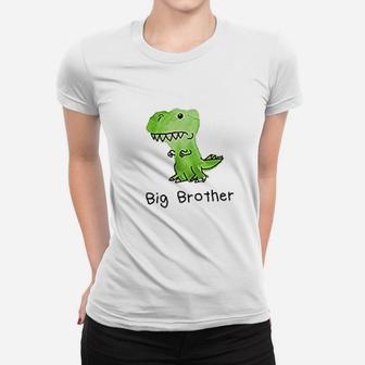 The Spunky Stork Dinosaur Big Sister Little Brother Matching Siblings Women T-shirt | Crazezy
