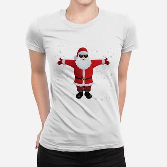 There's Some Hos In This House Christmas Funny Santa Xmas Sweatshirt Women T-shirt | Crazezy