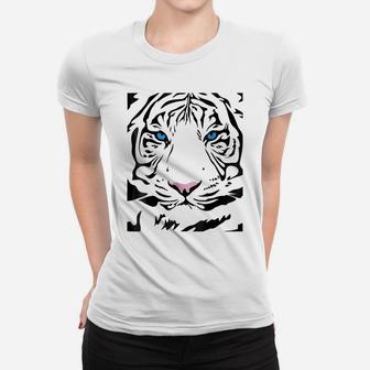 Tiger Tigress Face Fierce And Wild Beautiful Big Cat T Shirt Women T-shirt | Crazezy DE