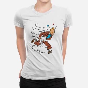 Tintin Run Women T-shirt - Thegiftio UK