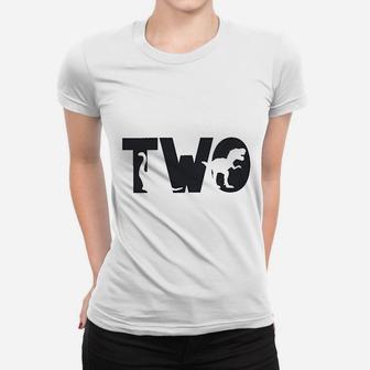 Two 2 Second 2Nd Dinosaur Birthday Women T-shirt | Crazezy DE
