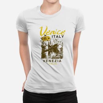 Venice Italy Venezia Italia Vintage Italian Travel T Shirt Women T-shirt | Crazezy
