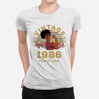 Vintage 1986 Made In 1986 35Th Birthday Women 35 Years Women T-shirt | Crazezy