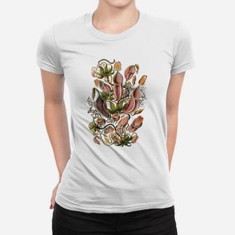 Vintage Carnivorous Plant Shirt Floral Flower Women T-shirt | Crazezy