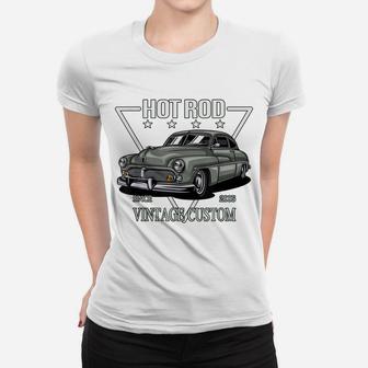 Vintage Custom Hot Rod Car Women T-shirt | Crazezy AU