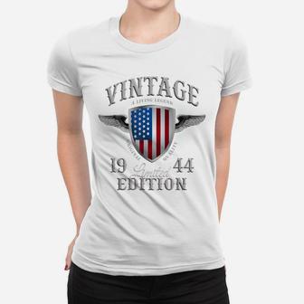 Vintage Made In 1944 Usa Born 75Th Birthday Legend Women T-shirt | Crazezy