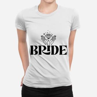 Vintage Retro Bride Bridal Bachelorette Party Matching Gift Sweatshirt Women T-shirt | Crazezy DE