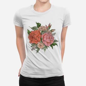 Vintage Retro Floral Bouquet Flower Child Flowers Lover Gift Women T-shirt | Crazezy