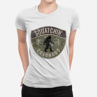 Vintage Sasquatch Squatchin' Colorado Big Foot Hunter Women T-shirt | Crazezy AU