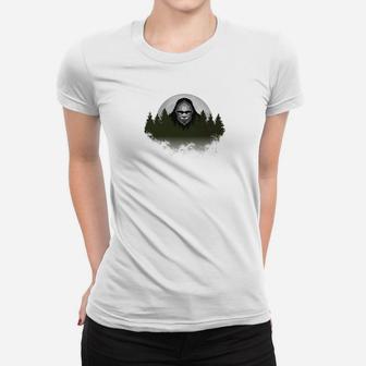 Visit Camp Sasquatch Camping Moon Bigfoot Pc4 Women T-shirt - Thegiftio UK