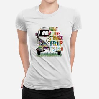 What A Long Strange Trip It’s Been Hippie Bus Shirt Women T-shirt - Thegiftio UK