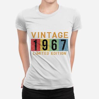 Womens 1967 Vintage Made Born 1967 Birthday Gifts For Men Women Women T-shirt | Crazezy