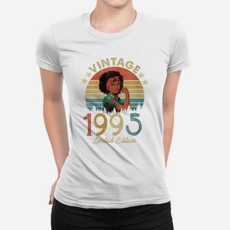 Womens 27 Year Old Vintage 1995 Made In 1995 27Th Birthday Women Women T-shirt | Crazezy