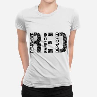 Womens Red Friday Military Veteran - Remember Everyone Deployed Women T-shirt | Crazezy CA