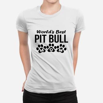 World's Best Pit Bull Mom Women T-shirt - Thegiftio UK