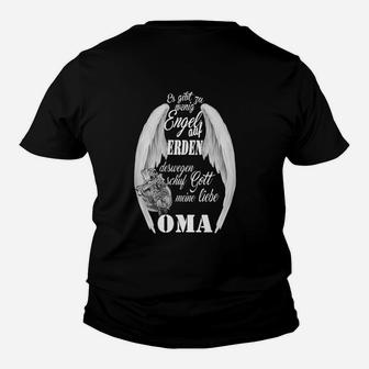 Engelsflügel Oma Kinder Tshirt mit Spruch, Liebevolle Oma Tee - Seseable