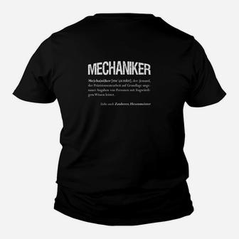 Mechaniker auch Zauberer Genannt Geschenk Kinder T-Shirt - Seseable