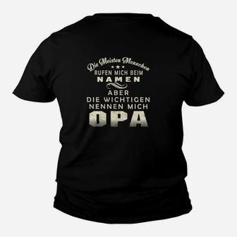 Opa Kinder Tshirt Wichtige Nennen Mich Opa, Lustiges Familien-Design - Seseable