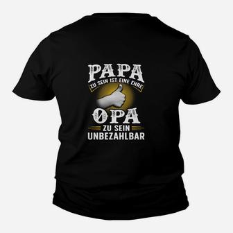 Papa Zu Sein Ist Eine Ehre Opa Kinder T-Shirt - Seseable