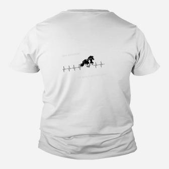 Pferd Herzschlag Kinder Tshirt für Herren, EKG Design Tee - Seseable