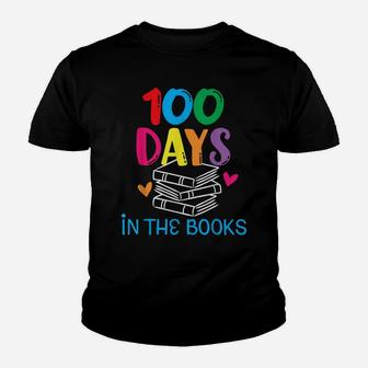 100 Days In The Books - Book Lover English Reading Teacher Youth T-shirt | Crazezy AU