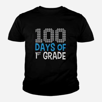 100 Days Of First Grade Soccer Sport 100th Day Of School Youth T-shirt - Thegiftio UK