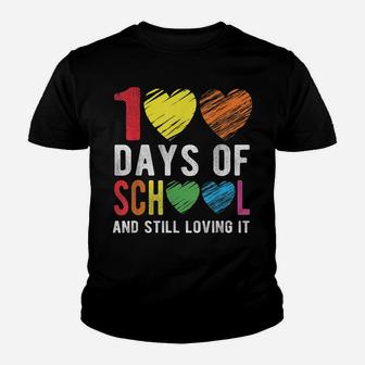 100 Days Of School And Still Loving It For Teacher Student Youth T-shirt | Crazezy AU