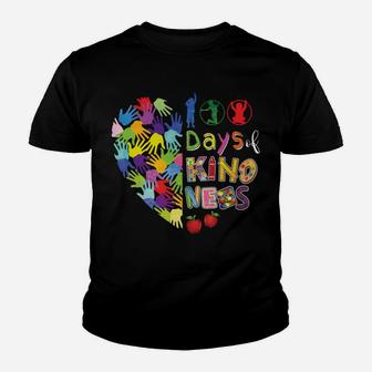 100Th Day Of School 100 Days Of Spreading Kindness Teacher Youth T-shirt | Crazezy CA