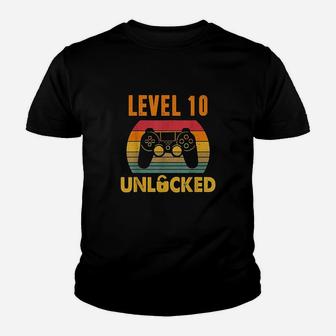 10Th Birthday Gaming 10 Years Old Youth T-shirt | Crazezy