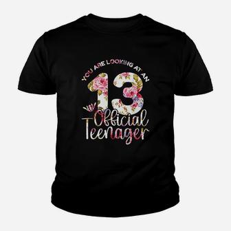 13Th Birthday 13 Years Official Teen Teenager Birthday Youth T-shirt | Crazezy UK