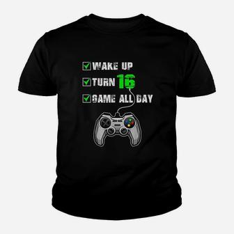 16Th Birthday Gamer Youth T-shirt | Crazezy