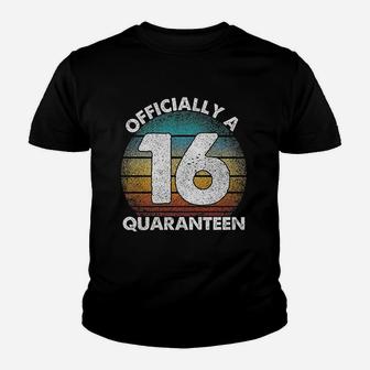 16Th Birthday Officially 16 Years Old Youth T-shirt | Crazezy