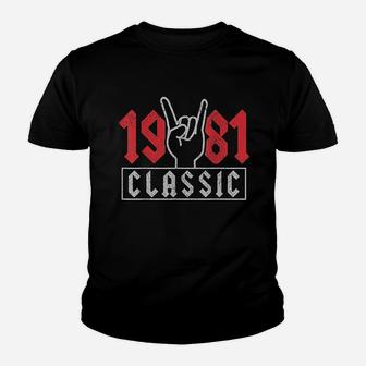 1981 Classic Rock Vintage Youth T-shirt | Crazezy