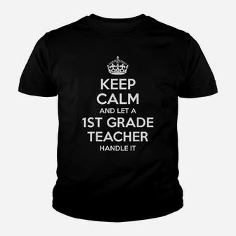 1St Grade Teacher Gift Funny Job Title Profession Birthday Youth T-shirt | Crazezy