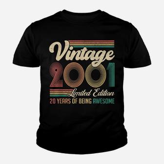 20 Years Old 20Th Birthday Gift Born In 2001 Gifts Men Women Youth T-shirt | Crazezy AU