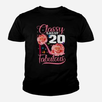 20 Years Old Gifts Sassy Classy 20 And Fabulous Birthday Youth T-shirt | Crazezy AU